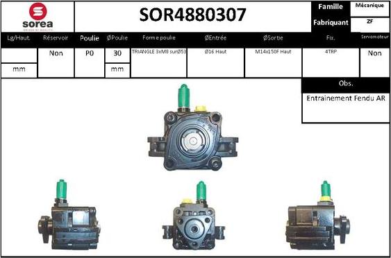 EAI SOR4880307 - Pompe hydraulique, direction cwaw.fr