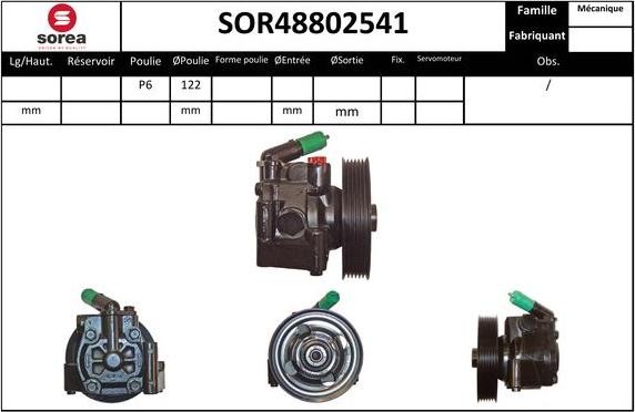 EAI SOR48802541 - Pompe hydraulique, direction cwaw.fr