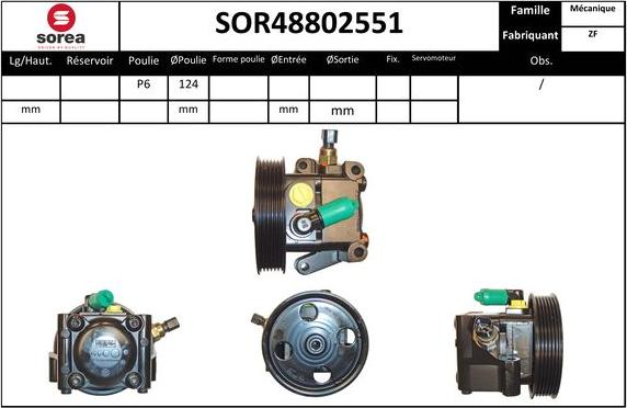 EAI SOR48802551 - Pompe hydraulique, direction cwaw.fr