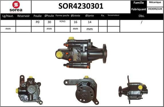 EAI SOR4230301 - Pompe hydraulique, direction cwaw.fr