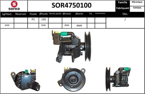 EAI SOR4750100 - Pompe hydraulique, direction cwaw.fr