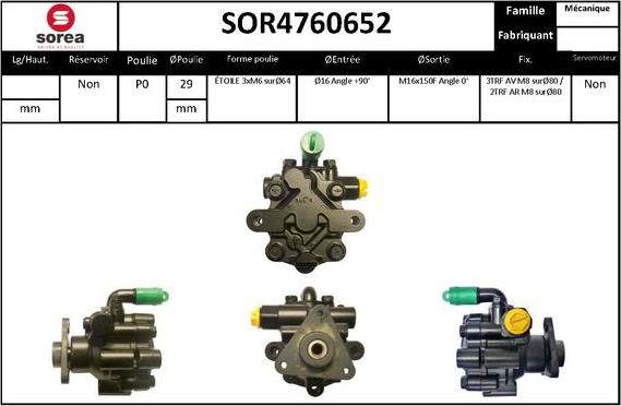 EAI SOR4760652 - Pompe hydraulique, direction cwaw.fr