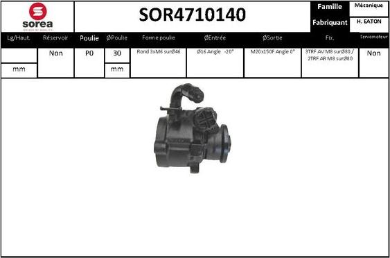 EAI SOR4710140 - Pompe hydraulique, direction cwaw.fr