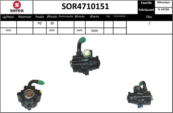 EAI SOR4710151 - Pompe hydraulique, direction cwaw.fr