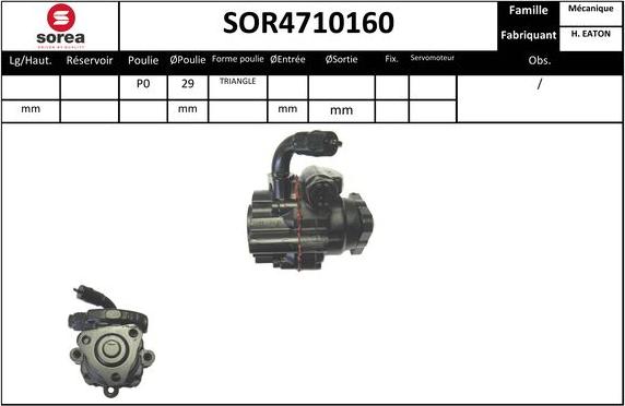 EAI SOR4710160 - Pompe hydraulique, direction cwaw.fr