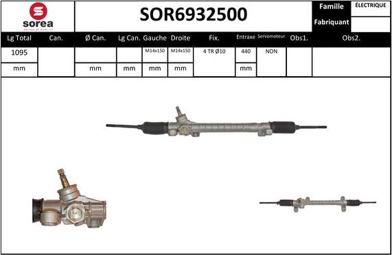 EAI SOR6932500 - Crémaillière de direction cwaw.fr