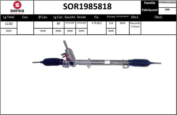 EAI SOR1985818 - Crémaillière de direction cwaw.fr