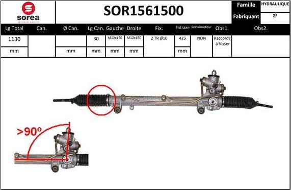 EAI SOR1561500 - Crémaillière de direction cwaw.fr