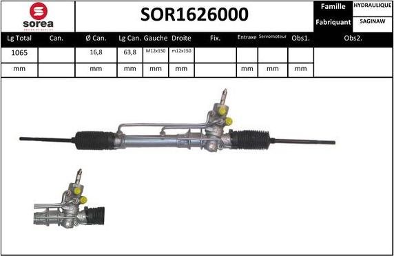 EAI SOR1626000 - Crémaillière de direction cwaw.fr