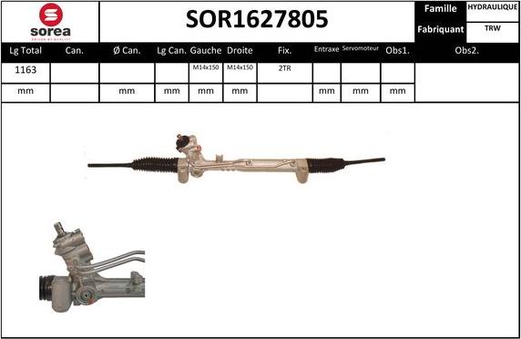 EAI SOR1627805 - Crémaillière de direction cwaw.fr