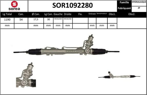 EAI SOR1092280 - Crémaillière de direction cwaw.fr