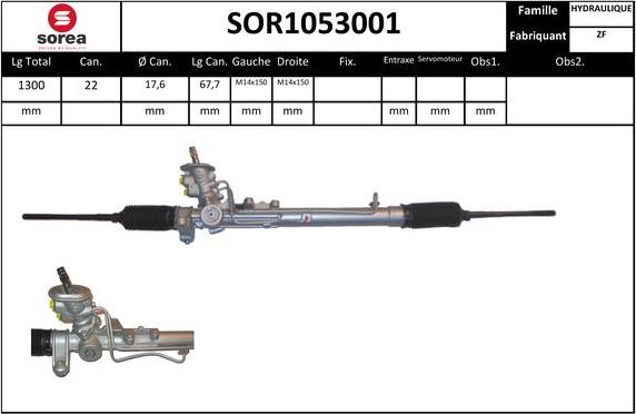 EAI SOR1053001 - Crémaillière de direction cwaw.fr