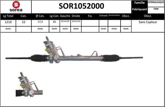 EAI SOR1052000 - Crémaillière de direction cwaw.fr