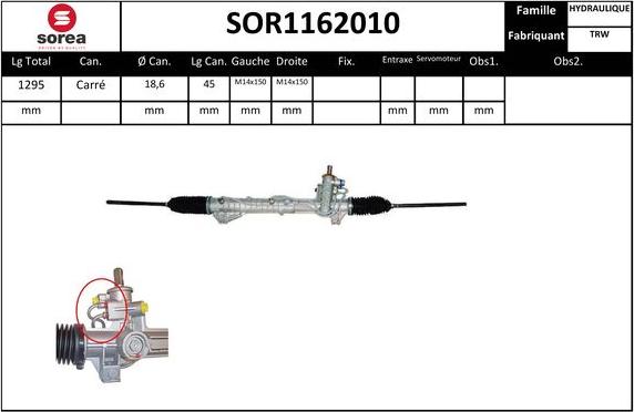 EAI SOR1162010 - Crémaillière de direction cwaw.fr