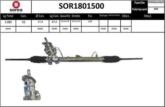 EAI SOR1801500 - Crémaillière de direction cwaw.fr