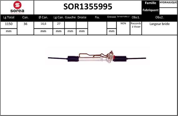 EAI SOR1355995 - Crémaillière de direction cwaw.fr