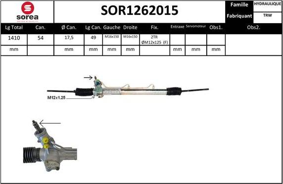 EAI SOR1262015 - Crémaillière de direction cwaw.fr