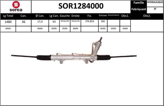 EAI SOR1284000 - Crémaillière de direction cwaw.fr