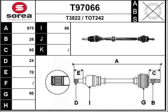 EAI T97066 - Arbre de transmission cwaw.fr