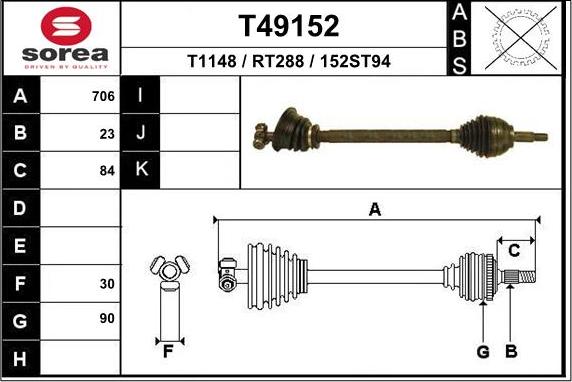 EAI T49152 - Arbre de transmission cwaw.fr