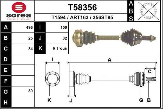 EAI T58356 - Arbre de transmission cwaw.fr