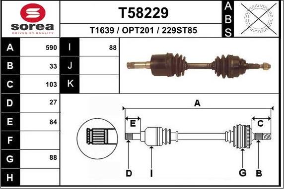 EAI T58229 - Arbre de transmission cwaw.fr