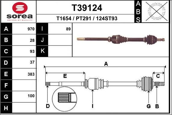 EAI T39124 - Arbre de transmission cwaw.fr