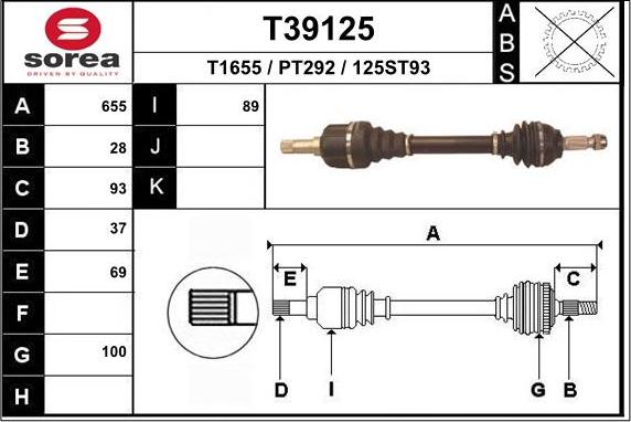 EAI T39125 - Arbre de transmission cwaw.fr