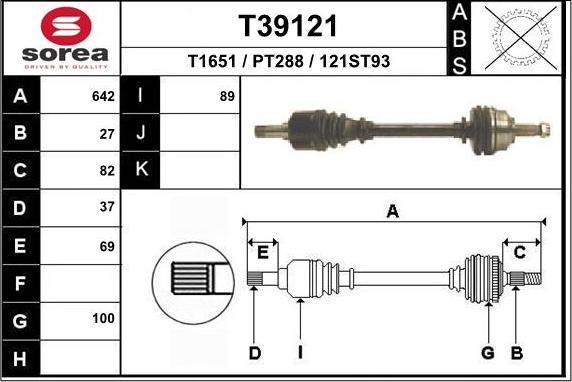 EAI T39121 - Arbre de transmission cwaw.fr