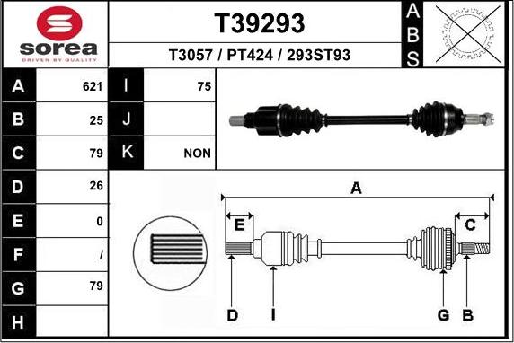 EAI T39293 - Arbre de transmission cwaw.fr