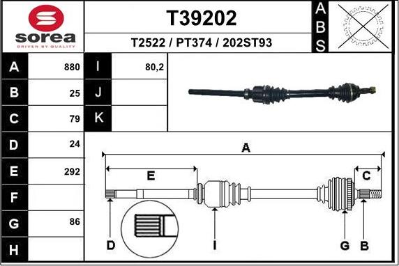 EAI T39202 - Arbre de transmission cwaw.fr