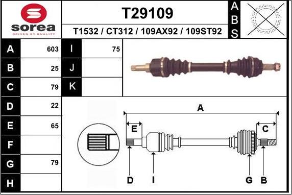 EAI T29109 - Arbre de transmission cwaw.fr