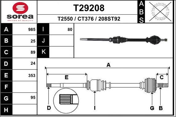 EAI T29208 - Arbre de transmission cwaw.fr