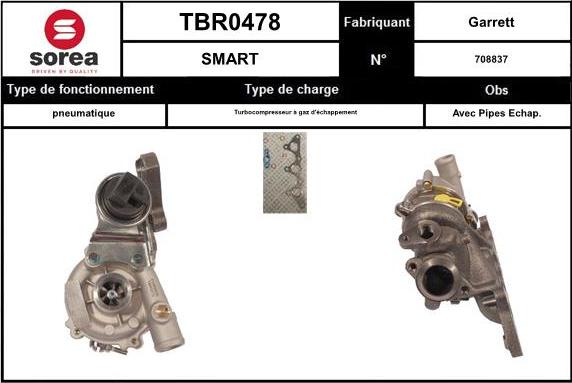 EAI TBR0478 - Turbocompresseur, suralimentation cwaw.fr