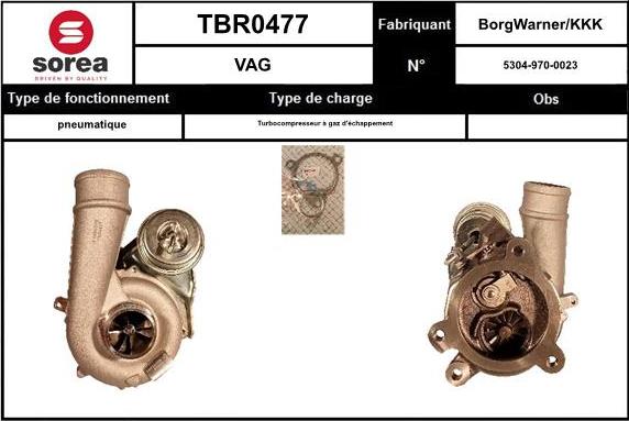 EAI TBR0477 - Turbocompresseur, suralimentation cwaw.fr