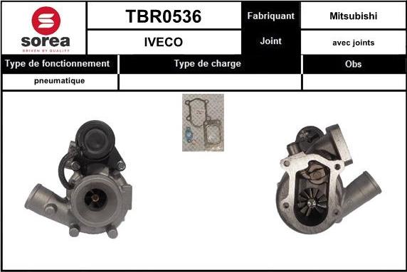 EAI TBR0536 - Turbocompresseur, suralimentation cwaw.fr