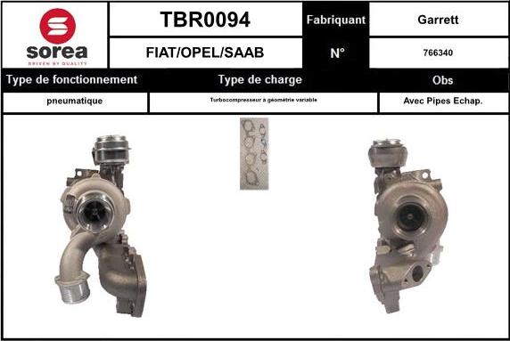 EAI TBR0094 - Turbocompresseur, suralimentation cwaw.fr