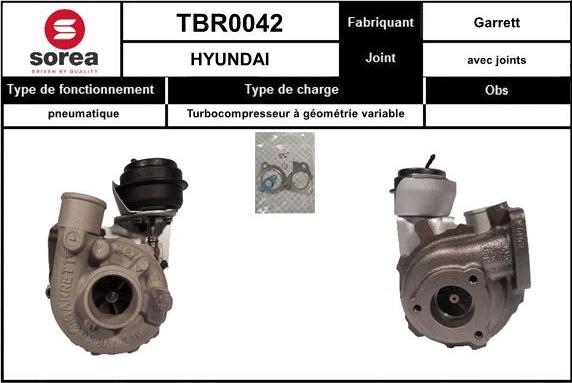 EAI TBR0042 - Turbocompresseur, suralimentation cwaw.fr