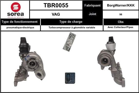 EAI TBR0055 - Turbocompresseur, suralimentation cwaw.fr