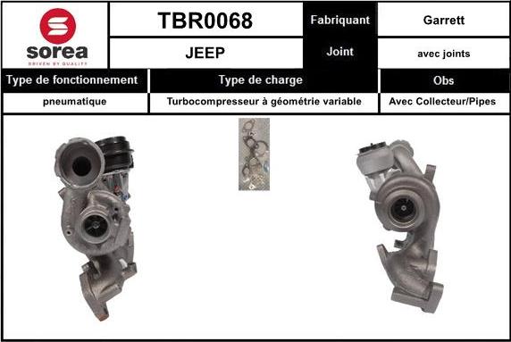 EAI TBR0068 - Turbocompresseur, suralimentation cwaw.fr