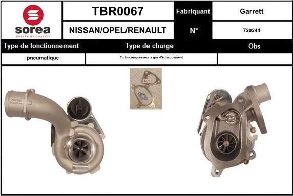 EAI TBR0067 - Turbocompresseur, suralimentation cwaw.fr