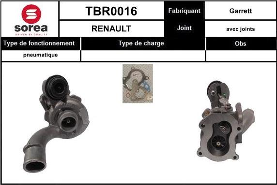 EAI TBR0016 - Turbocompresseur, suralimentation cwaw.fr