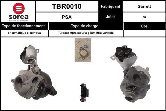 EAI TBR0010 - Turbocompresseur, suralimentation cwaw.fr