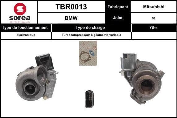 EAI TBR0013 - Turbocompresseur, suralimentation cwaw.fr