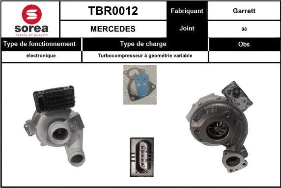 EAI TBR0012 - Turbocompresseur, suralimentation cwaw.fr