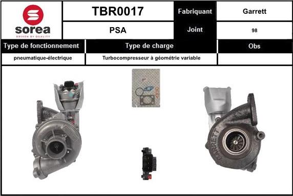 EAI TBR0017 - Turbocompresseur, suralimentation cwaw.fr