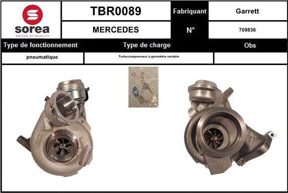 EAI TBR0089 - Turbocompresseur, suralimentation cwaw.fr