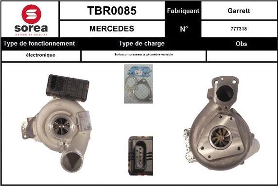 EAI TBR0085 - Turbocompresseur, suralimentation cwaw.fr