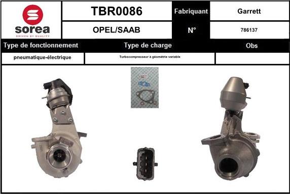 EAI TBR0086 - Turbocompresseur, suralimentation cwaw.fr