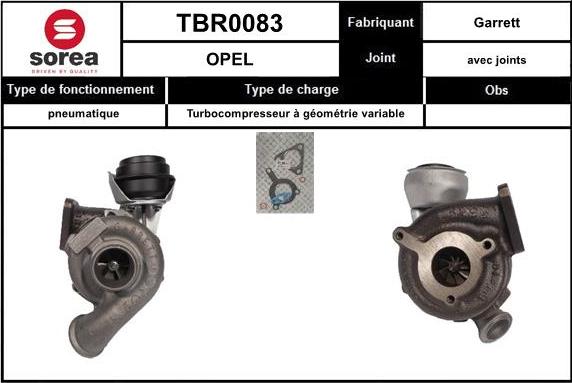 EAI TBR0083 - Turbocompresseur, suralimentation cwaw.fr